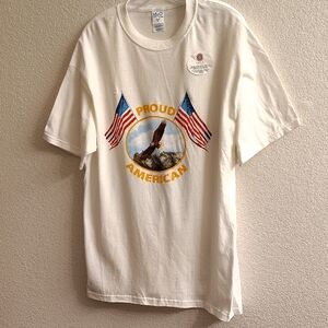 NEW Proud American White T-Shirt